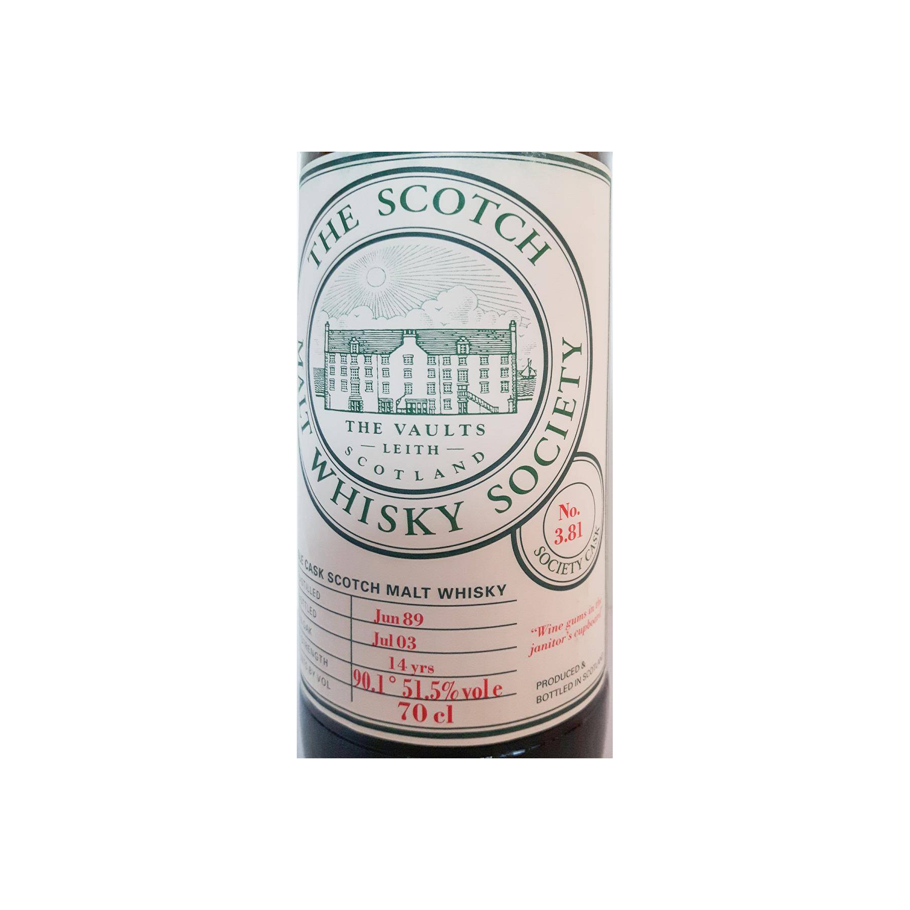 The Scotch Malt Whisky Society 1989 14 Years Single Malt Whisky 2