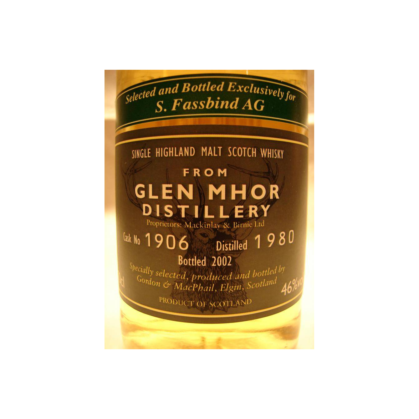 Glen Mhor Reserve 1980 22 Years Single Malt Whisky 2