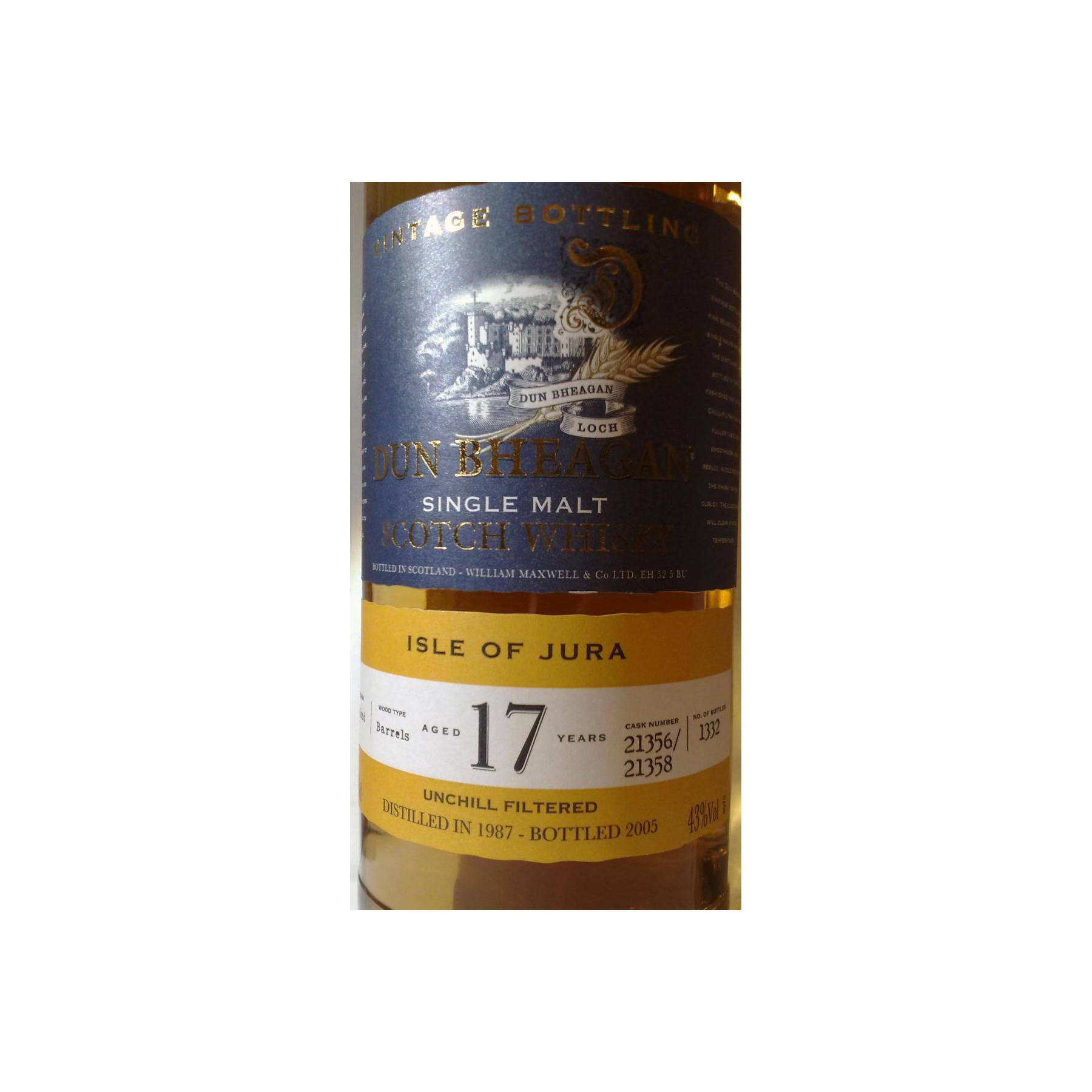 Jura 1987 17 Years Single Malt Whisky
