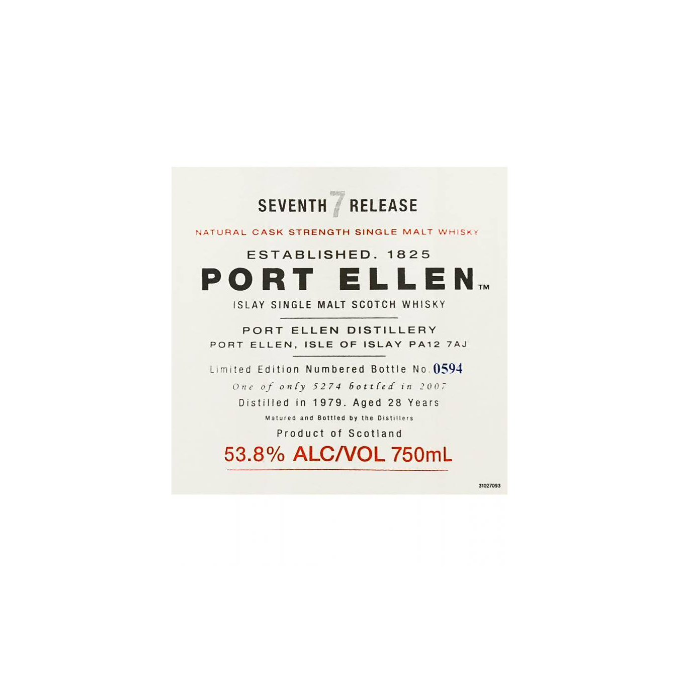 Port Ellen 1979 28 Years Single Malt Whisky 3