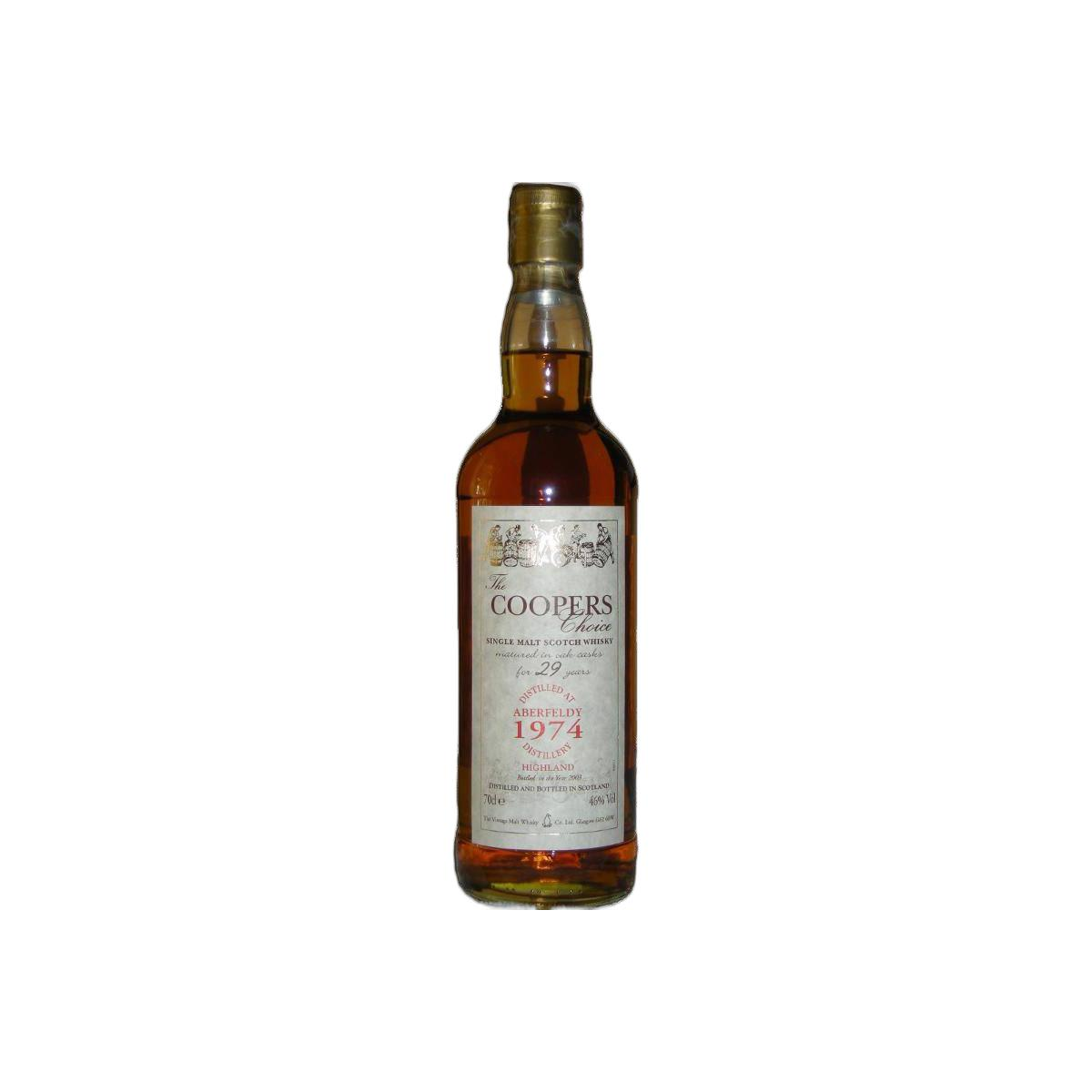 Aberfeldy The Cooper's Choice 1974 29 Years Single Malt Whisky