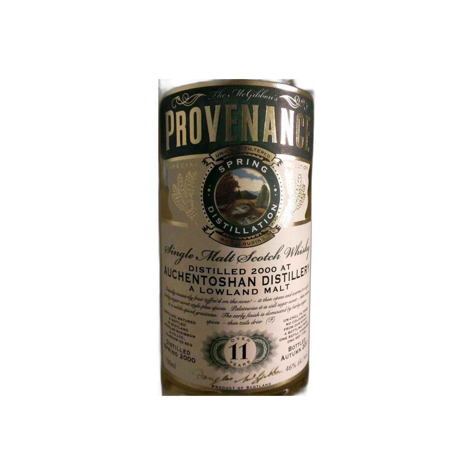 Auchentoshan McGibbon's Provenance 2000 11 Years Single Malt Whisky