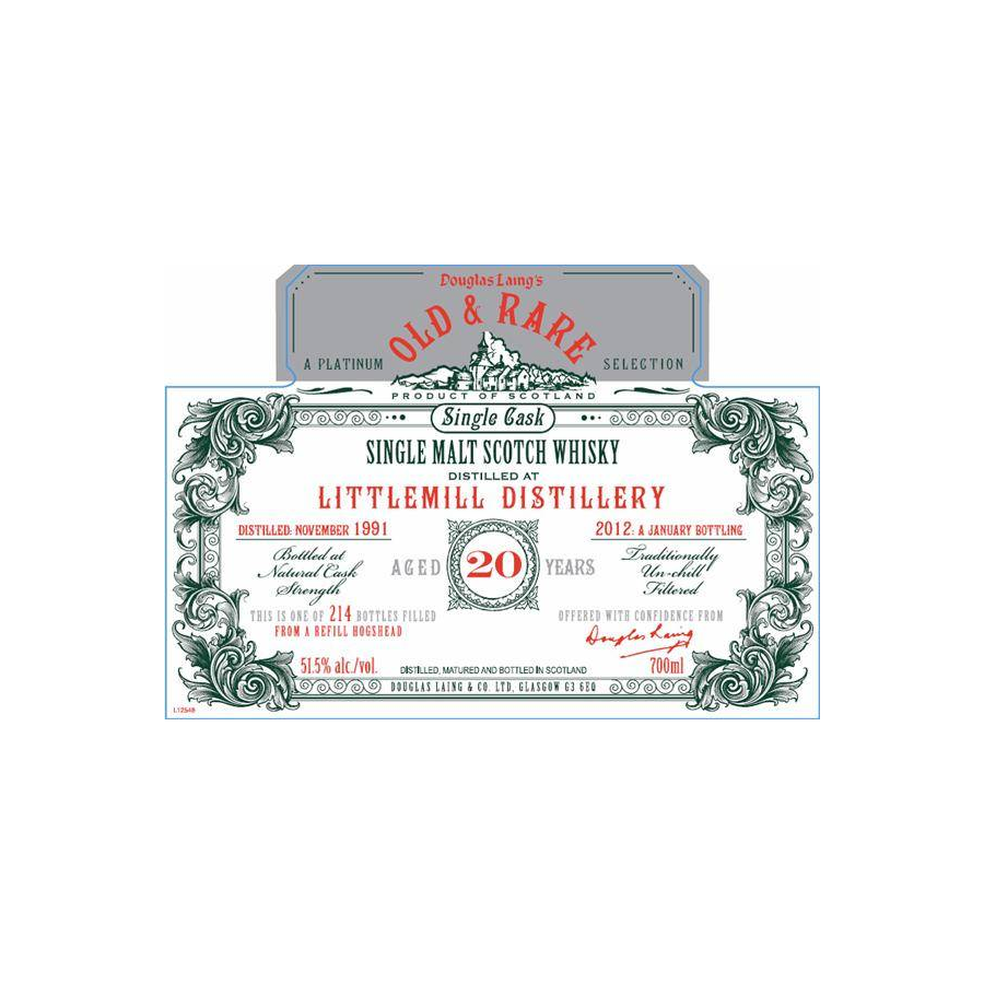 Littlemill 1991 20 Years Single Malt Whisky