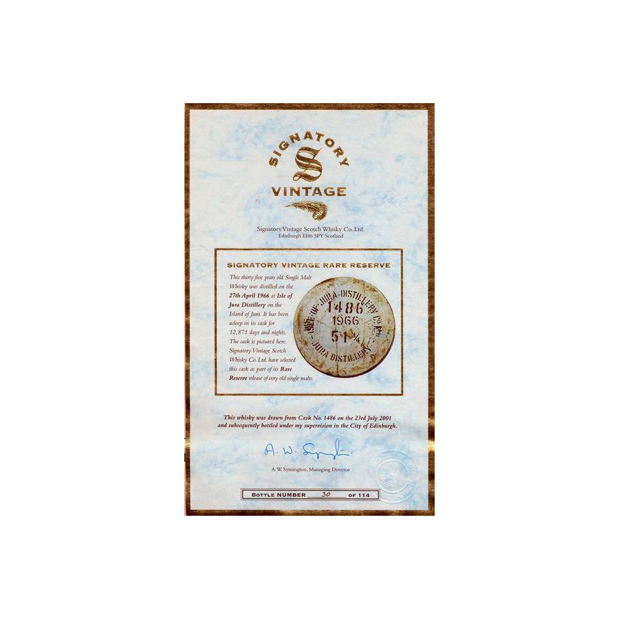 Jura 1966 35 Years Single Malt Whisky 2