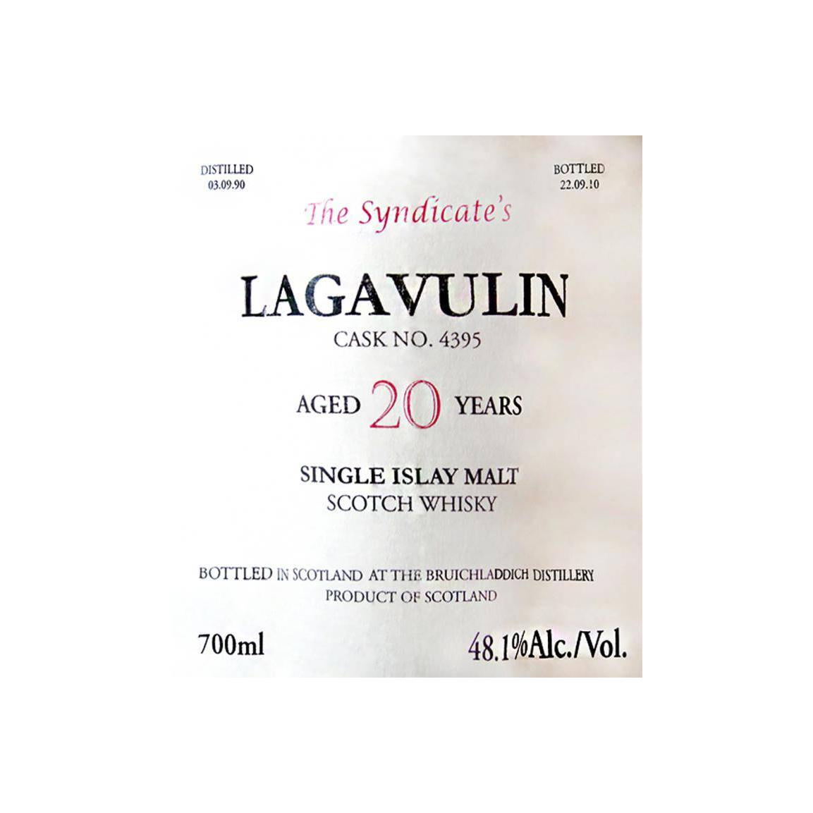 Lagavulin 1990 20 Years Single Malt Whisky 2