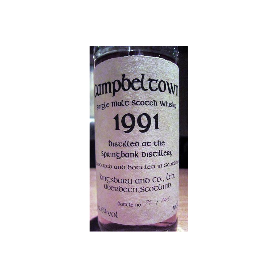 Springbank 1991 Single Malt Whisky 2