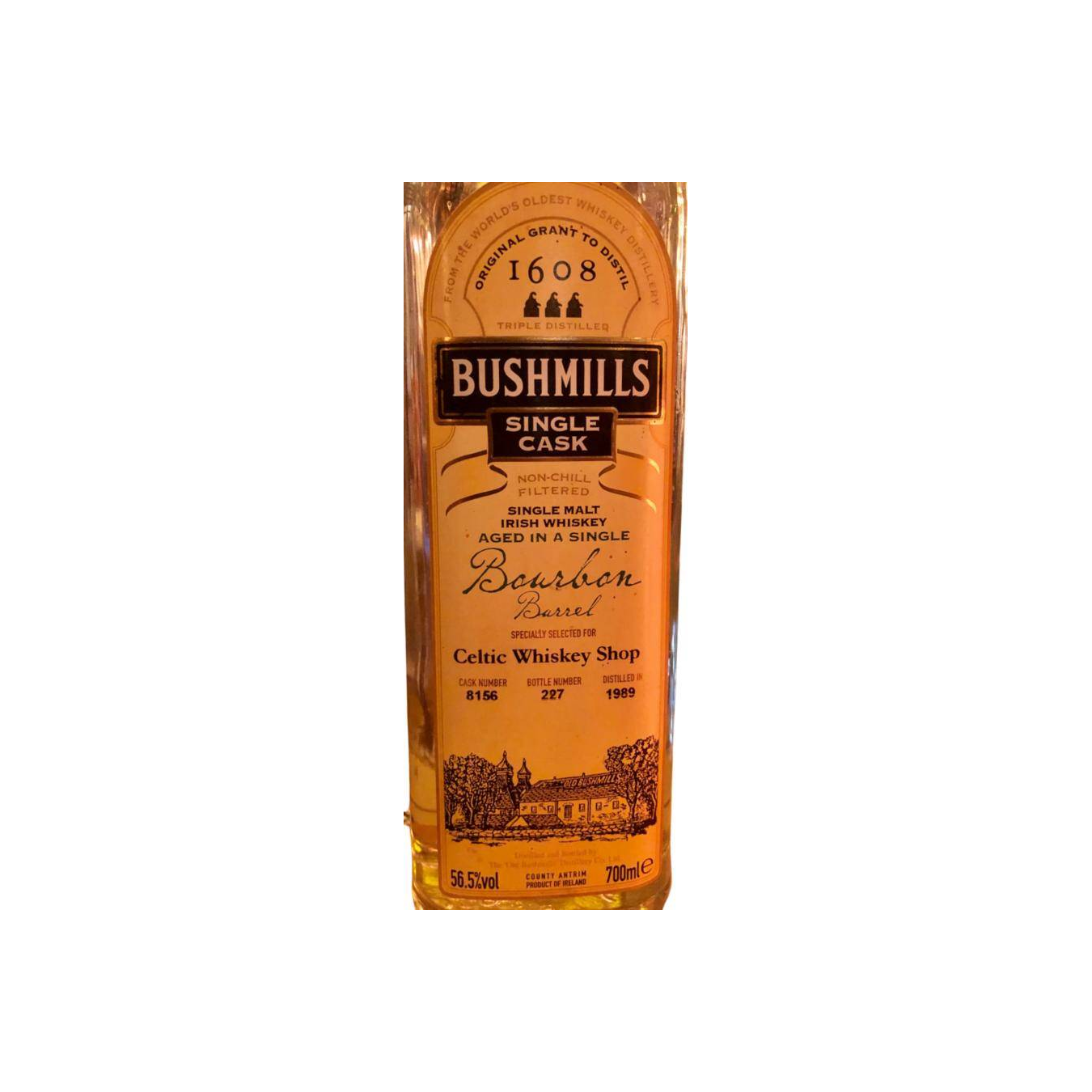 Bushmills Single Cask 1989 Single Malt Whisky