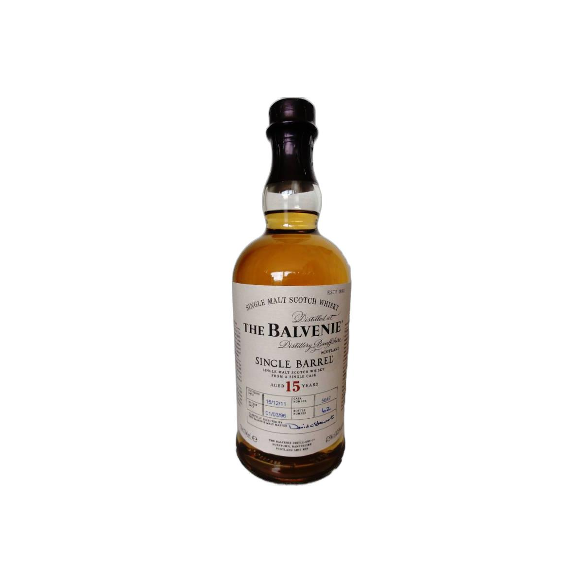 The Balvenie Single Cask 1996 15 Years Single Malt Whisky