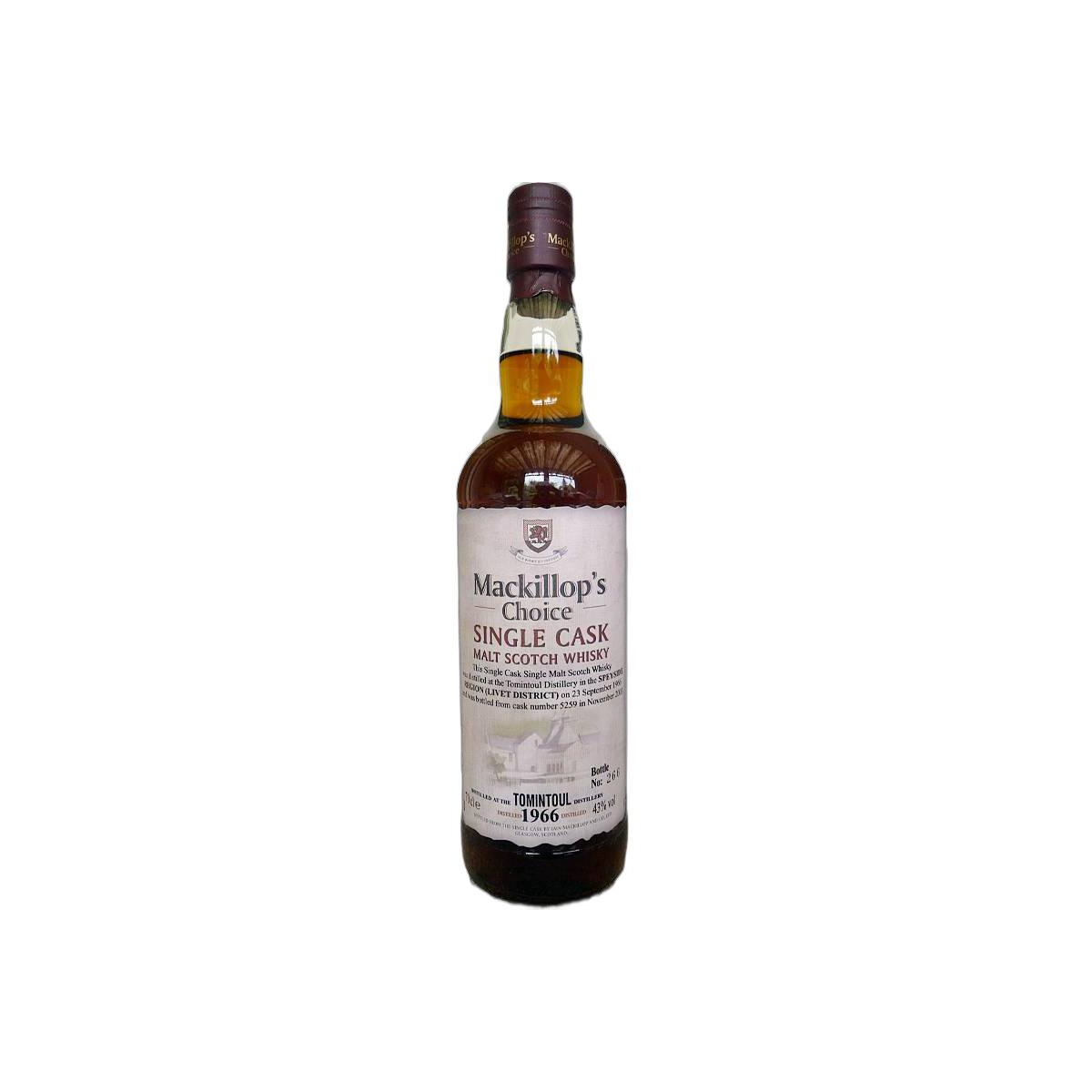 Tomintoul Single Cask 1966 37 Years Single Malt Whisky