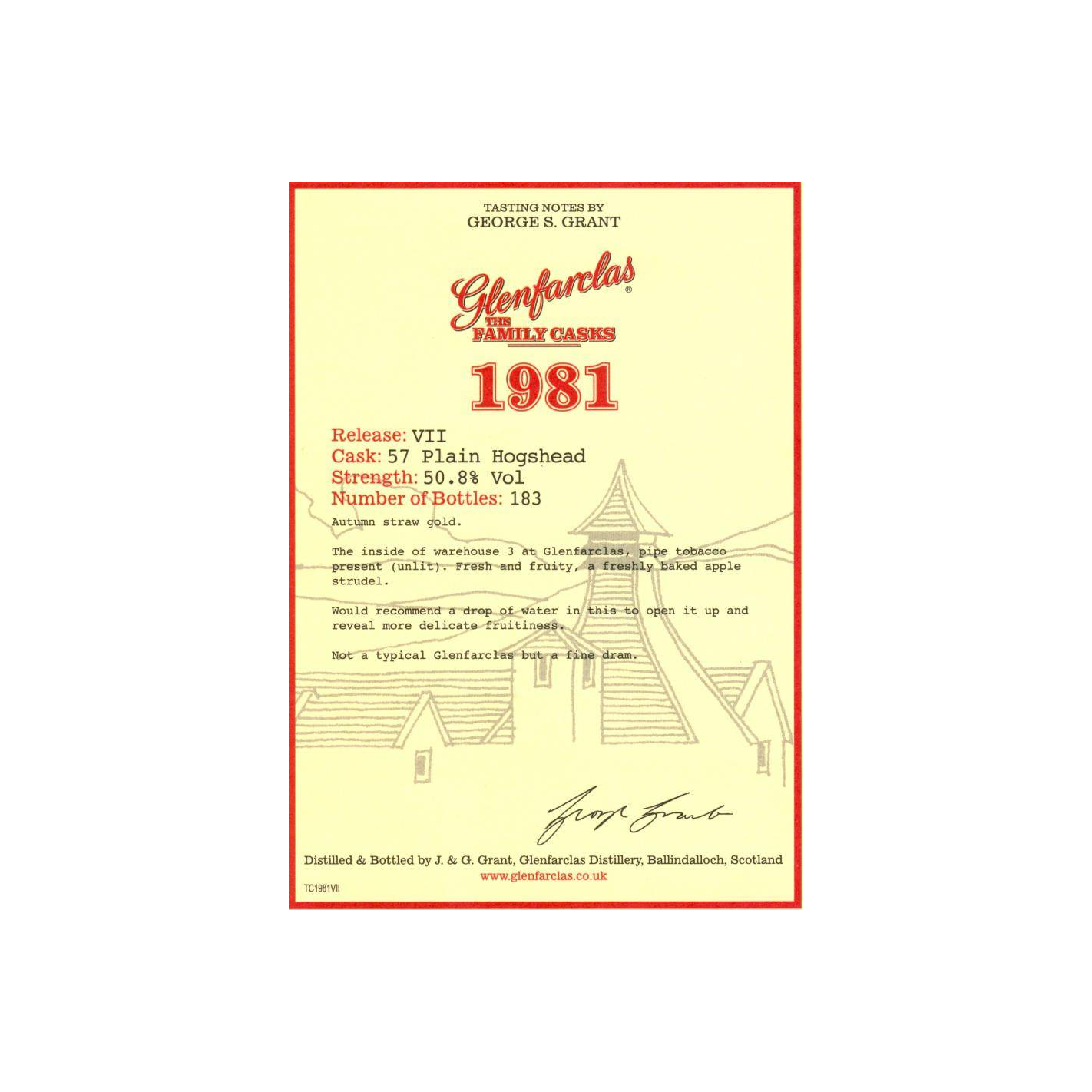 Glenfarclas 1981 29 Years Single Malt Whisky 2