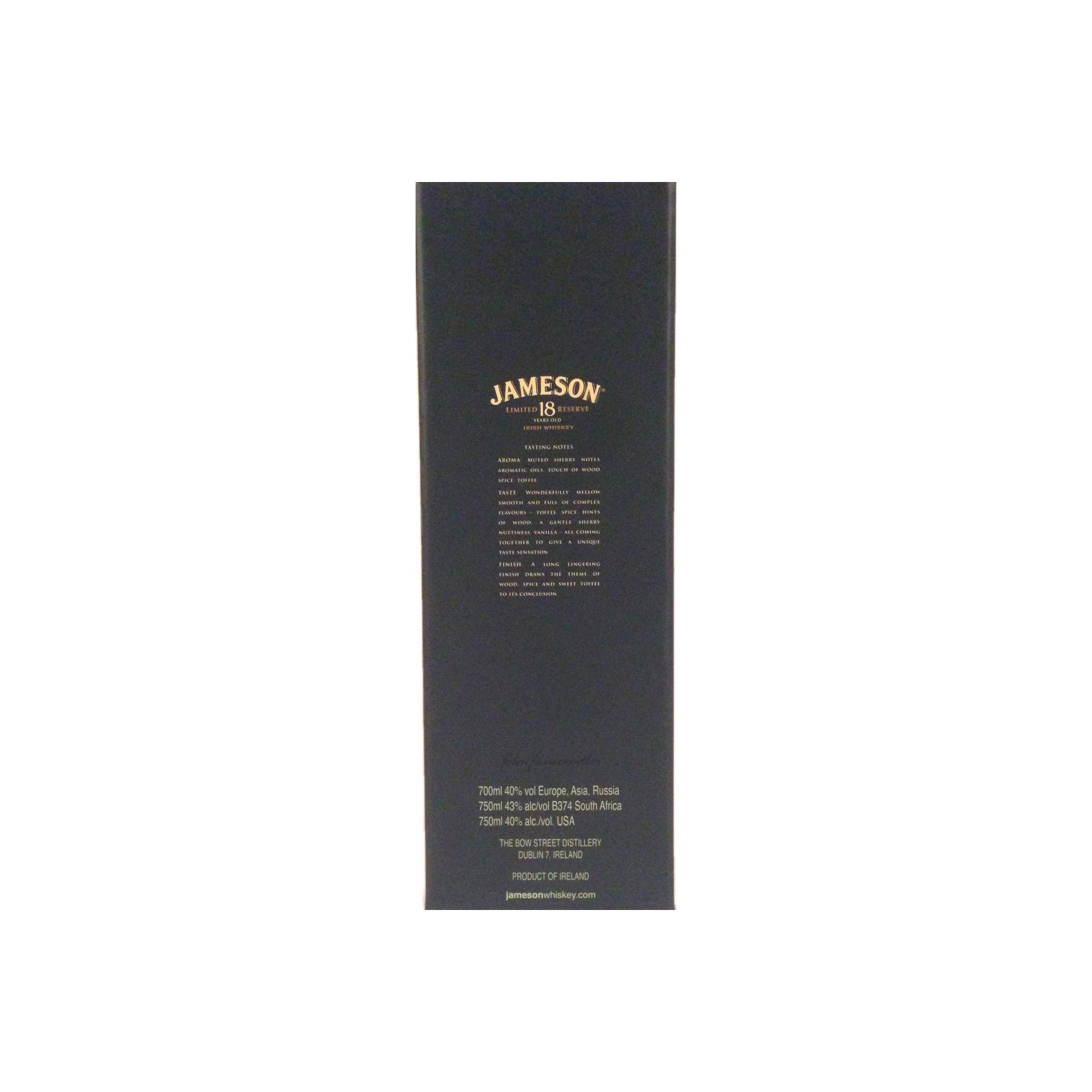 Jameson 18 Years Blended Whisky 3