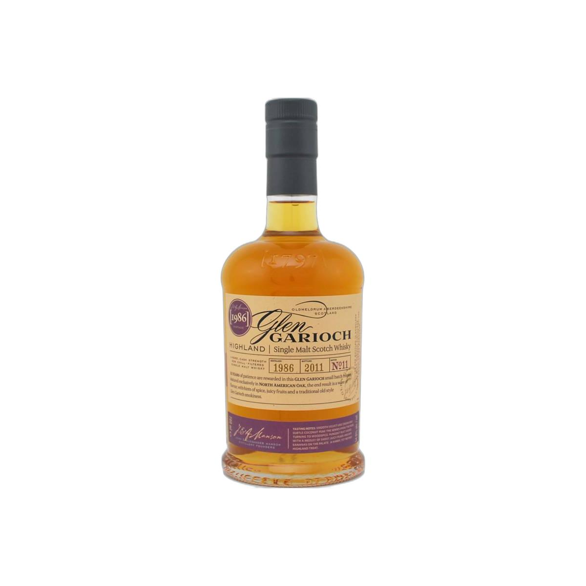 Glen Garioch 1986 25 Years Single Malt Whisky