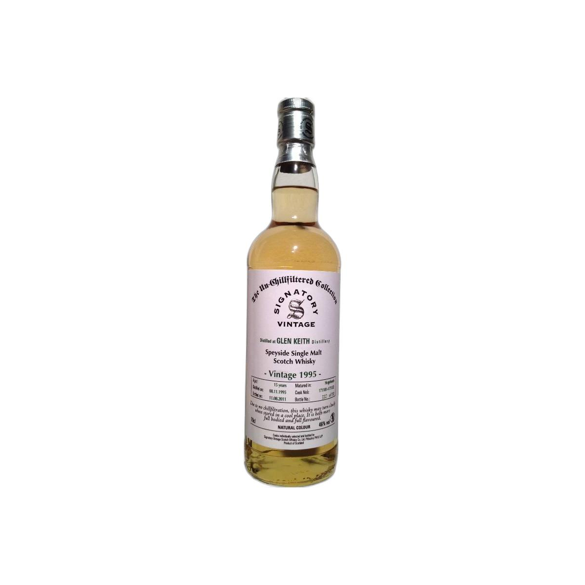Glen Keith The Un-Chillfiltered Collection 1995 15 Years Single Malt Whisky