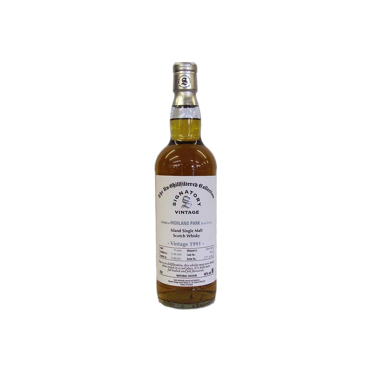 Highland Park The Un-Chillfiltered Collection 1991 19 Years Single Malt Whisky