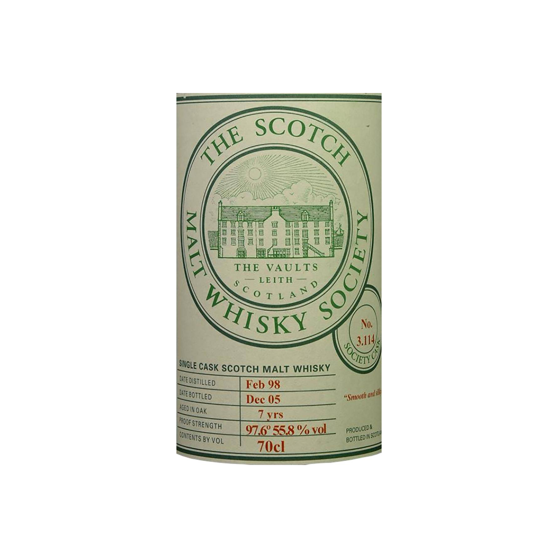 The Scotch Malt Whisky Society 1998 7 Years Single Malt Whisky 2