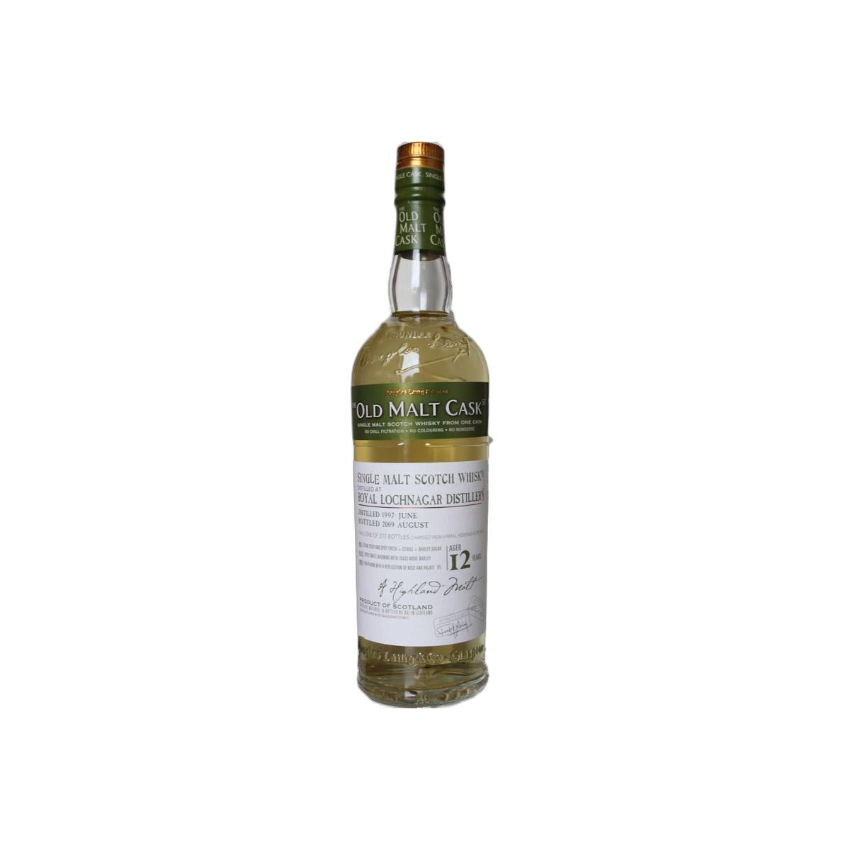 Royal Lochnagar Old Malt Cask 1997 12 Years Single Malt Whisky