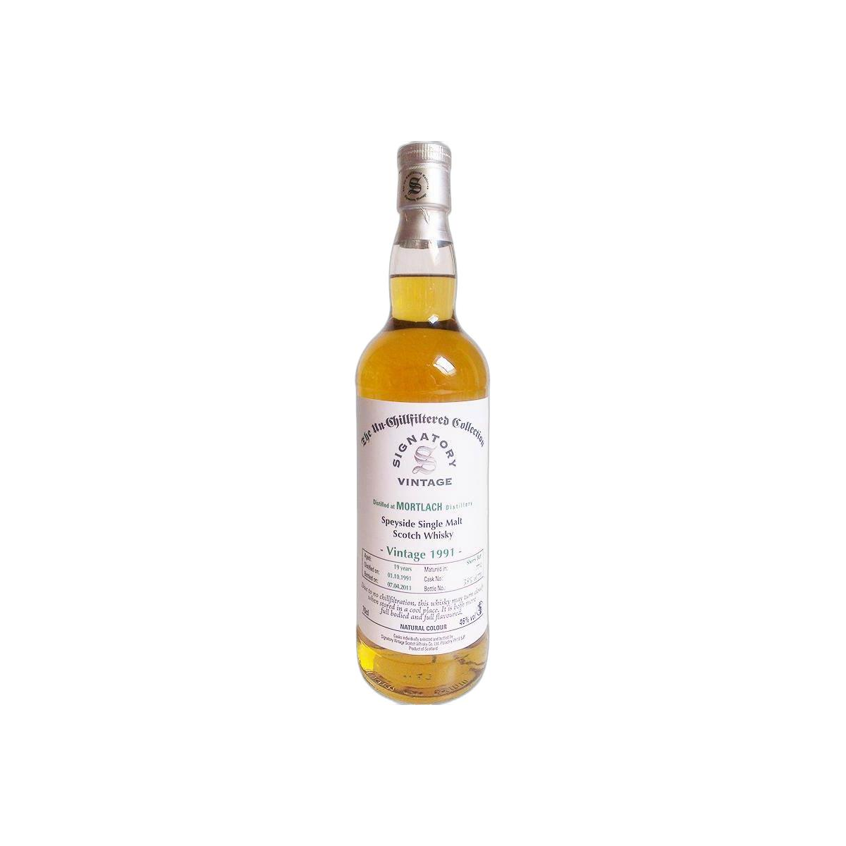 Mortlach The Un-Chillfiltered Collection 1991 19 Years Single Malt Whisky