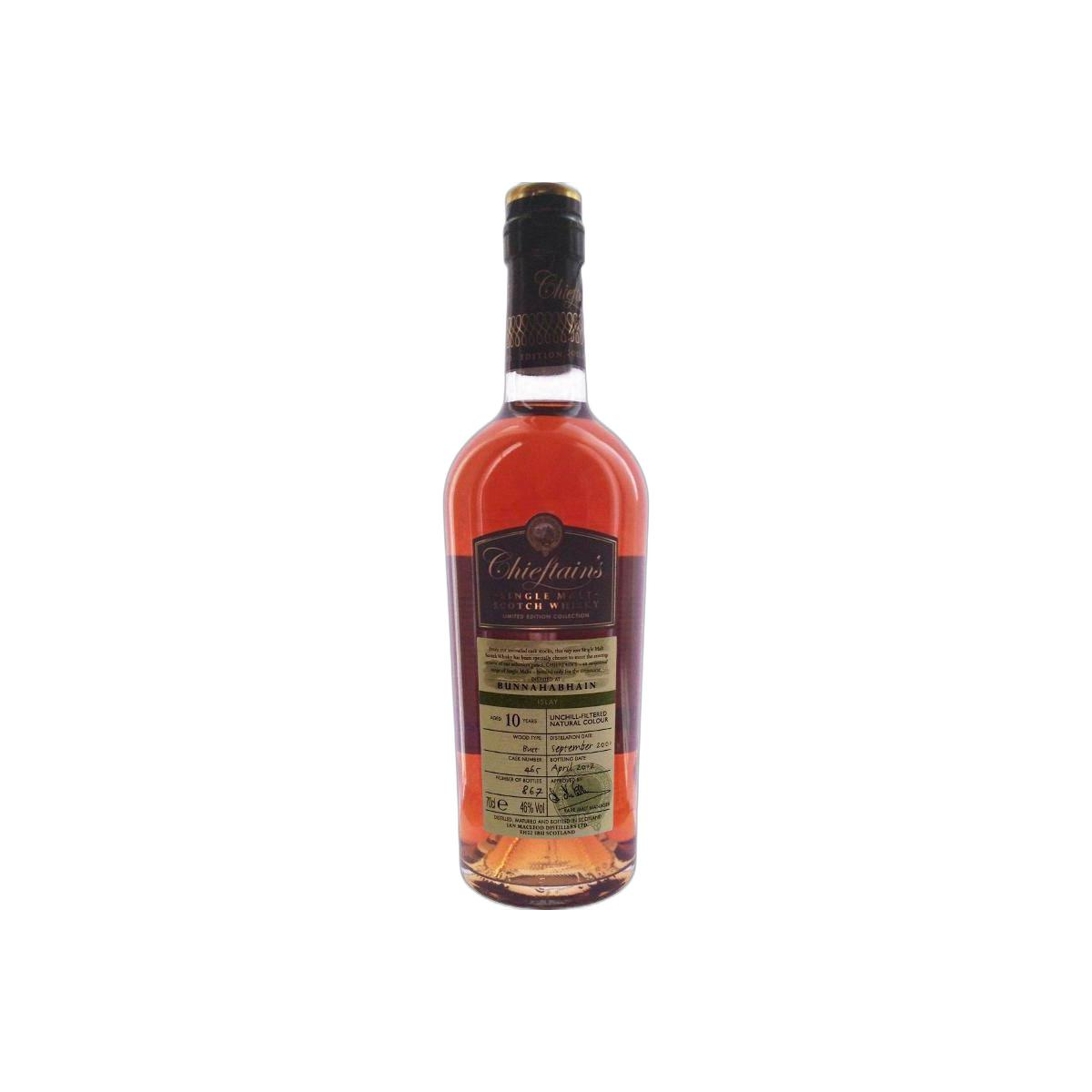 Bunnahabhain 2001 10 Years Single Malt Whisky