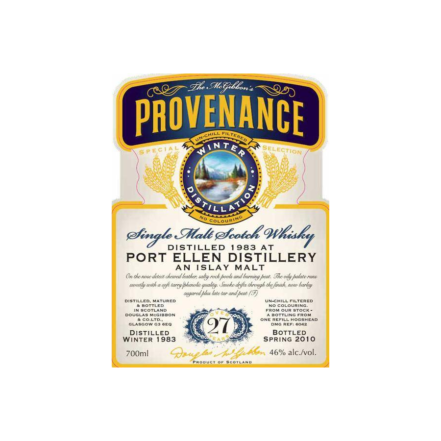 Port Ellen McGibbon's Provenance 1983 27 Years Single Malt Whisky 2