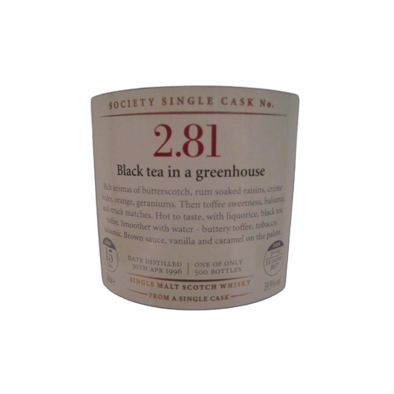 The Scotch Malt Whisky Society 1996 15 Years Single Malt Whisky 2