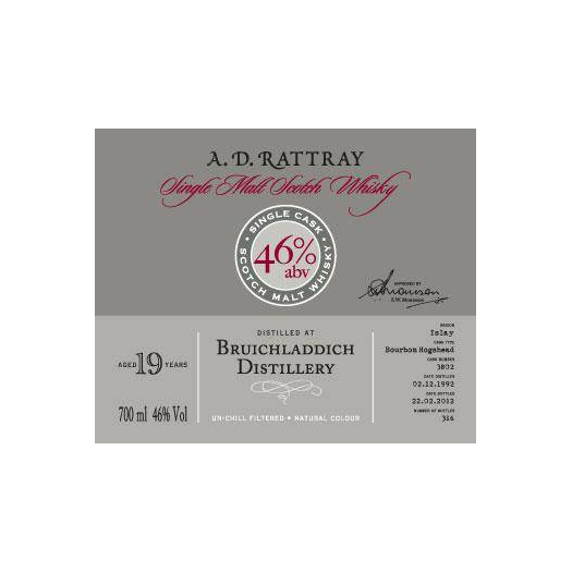 Bruichladdich Single Cask 1992 19 Years Single Malt Whisky 2