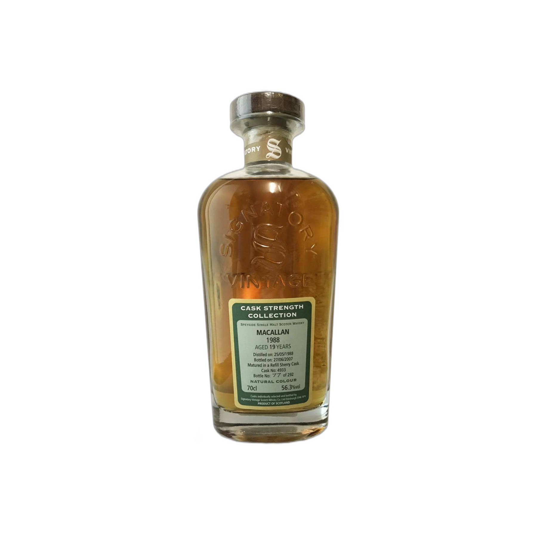 The Macallan Cask Strength Collection 1988 19 Years Single Malt Whisky