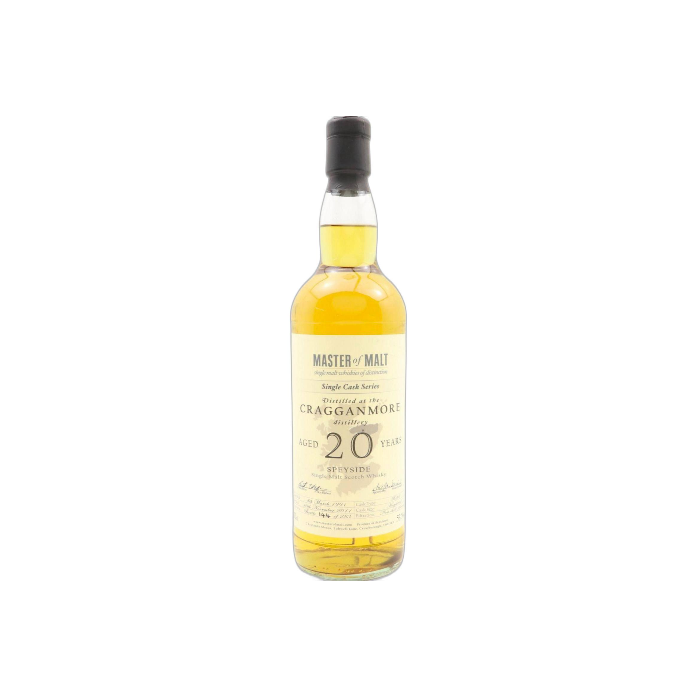 Cragganmore Single Cask 1991 20 Years Single Malt Whisky