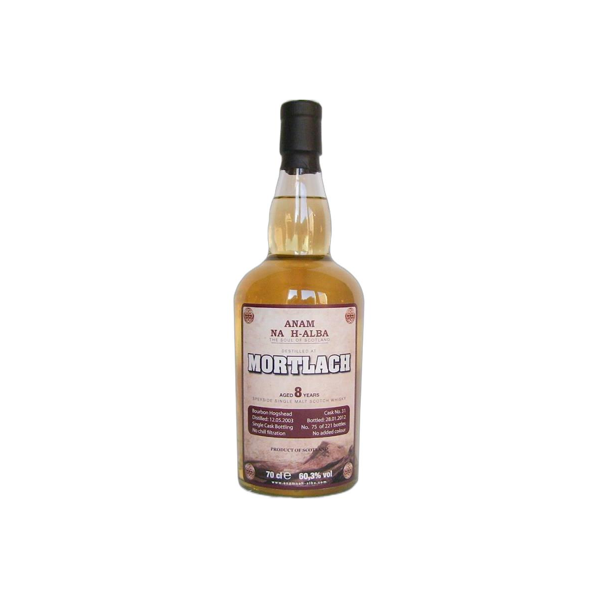 Mortlach 2003 8 Years Single Malt Whisky