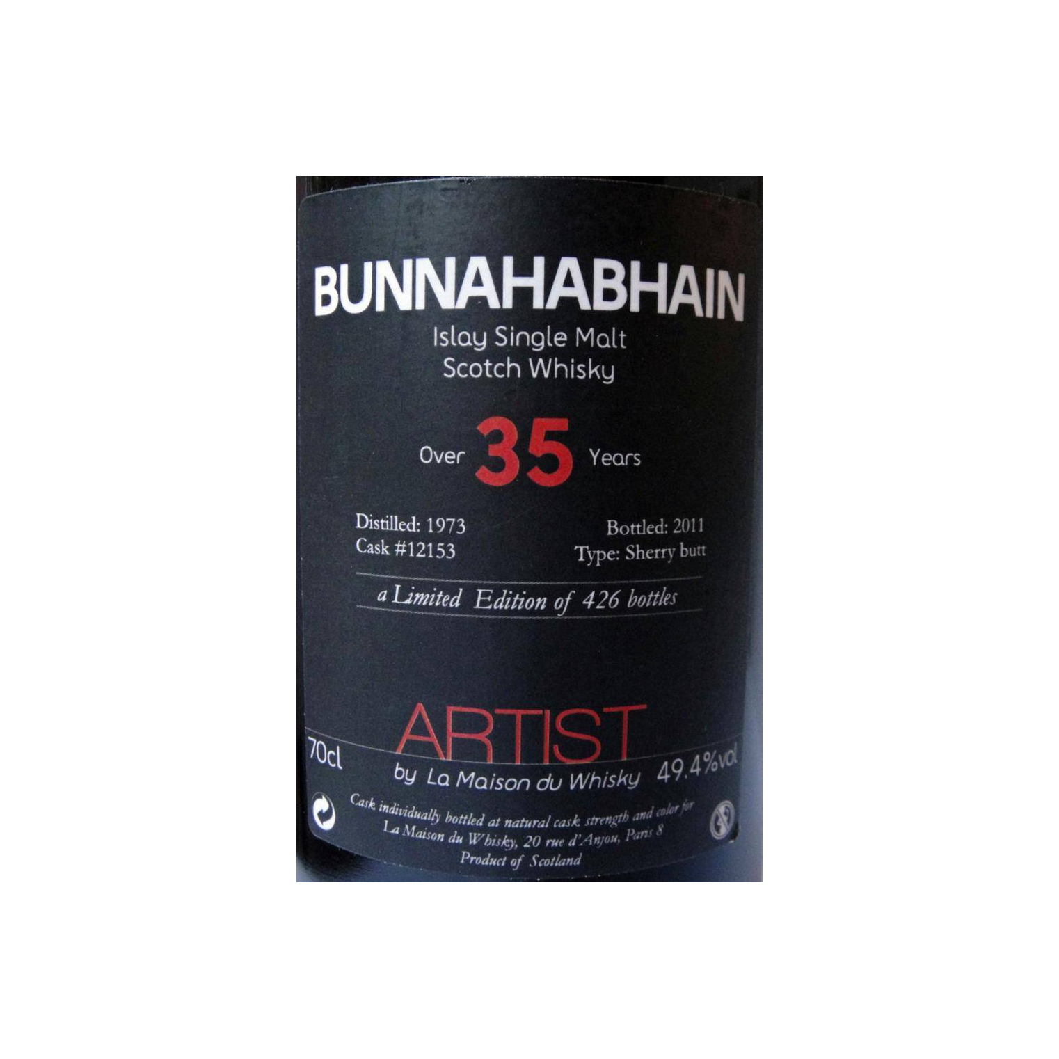 Bunnahabhain 1973 35 Years Single Malt Whisky 3
