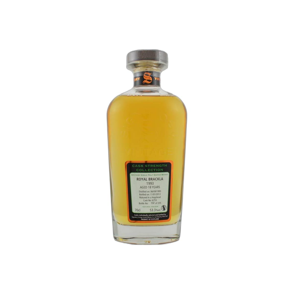 Royal Brackla Cask Strength Collection 1993 18 Years Single Malt Whisky