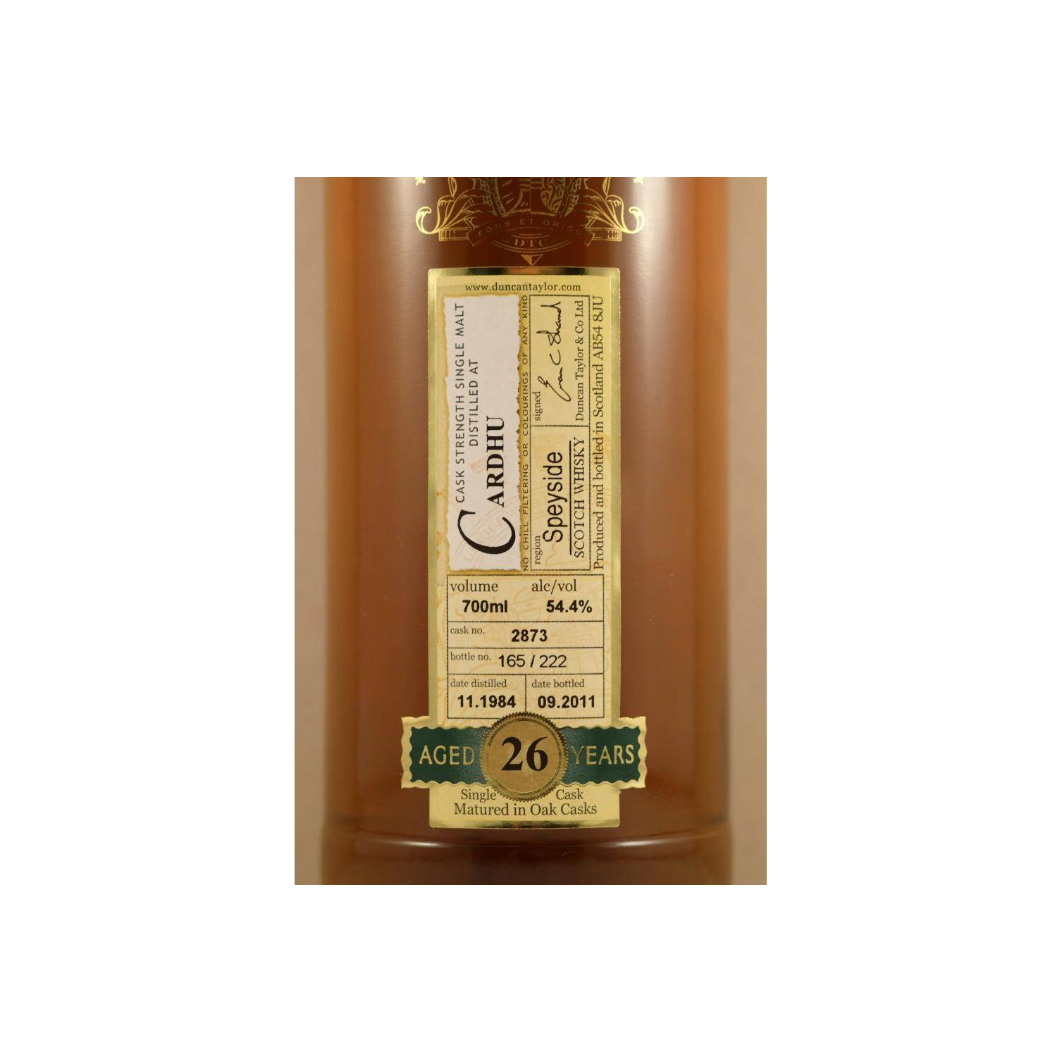 Cardhu Rare Auld 1984 26 Years Single Malt Whisky 2