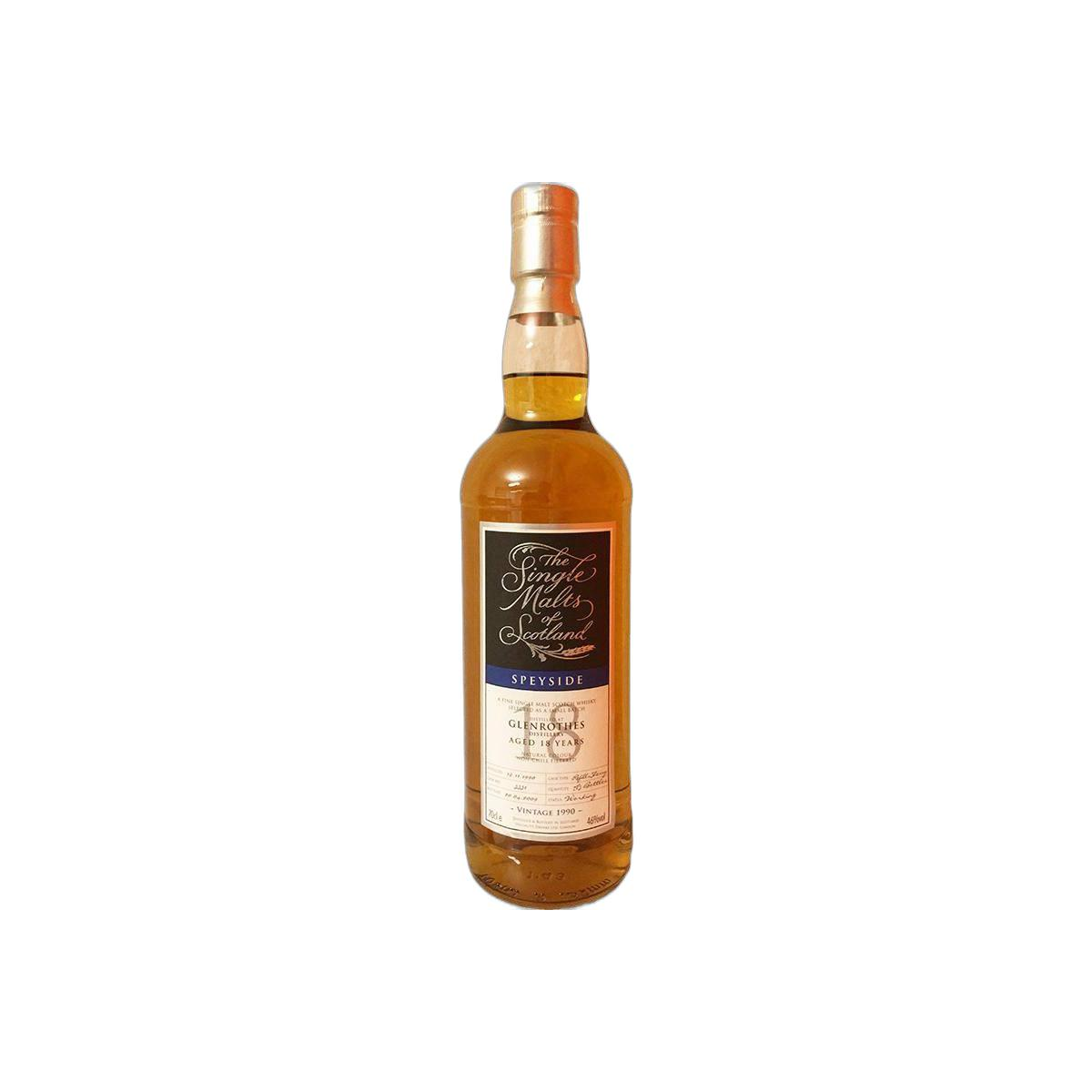The Glenrothes The Single Malts of Scotland 1990 18 Years Single Malt Whisky