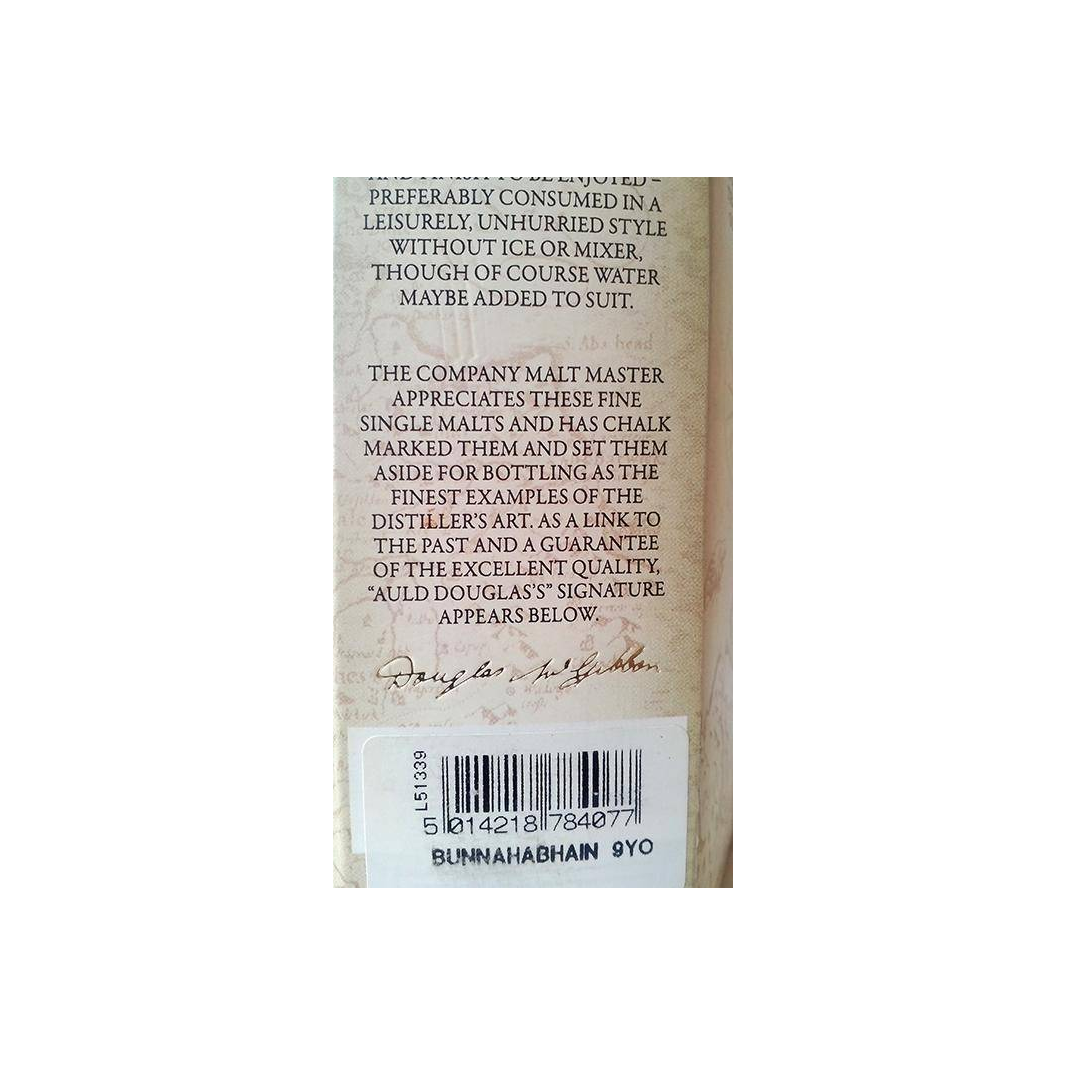 Bunnahabhain McGibbon's Provenance 2001 9 Years Single Malt Whisky 2