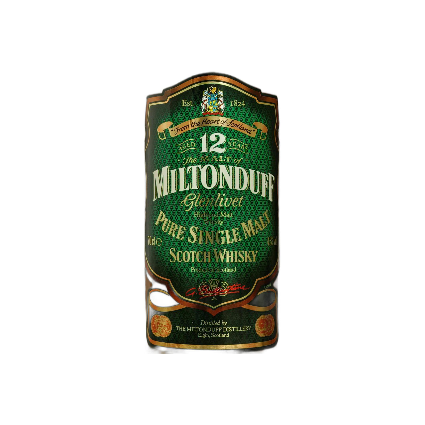 Miltonduff 12 Years Single Malt Whisky 2