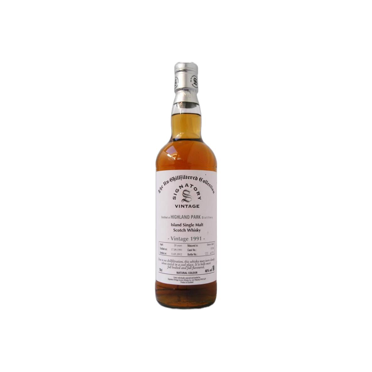 Highland Park The Un-Chillfiltered Collection 1991 20 Years Single Malt Whisky