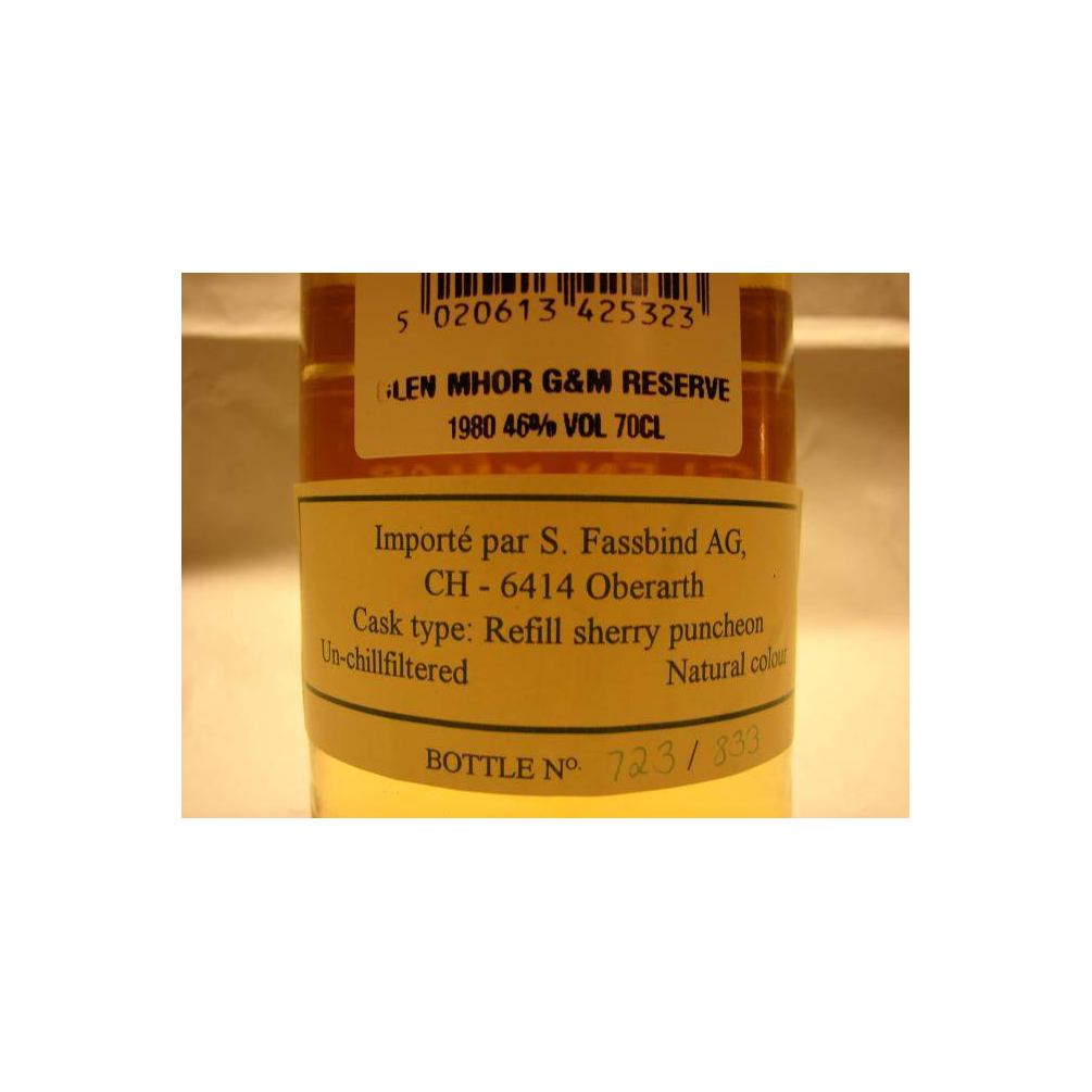 Glen Mhor Reserve 1980 22 Years Single Malt Whisky 3