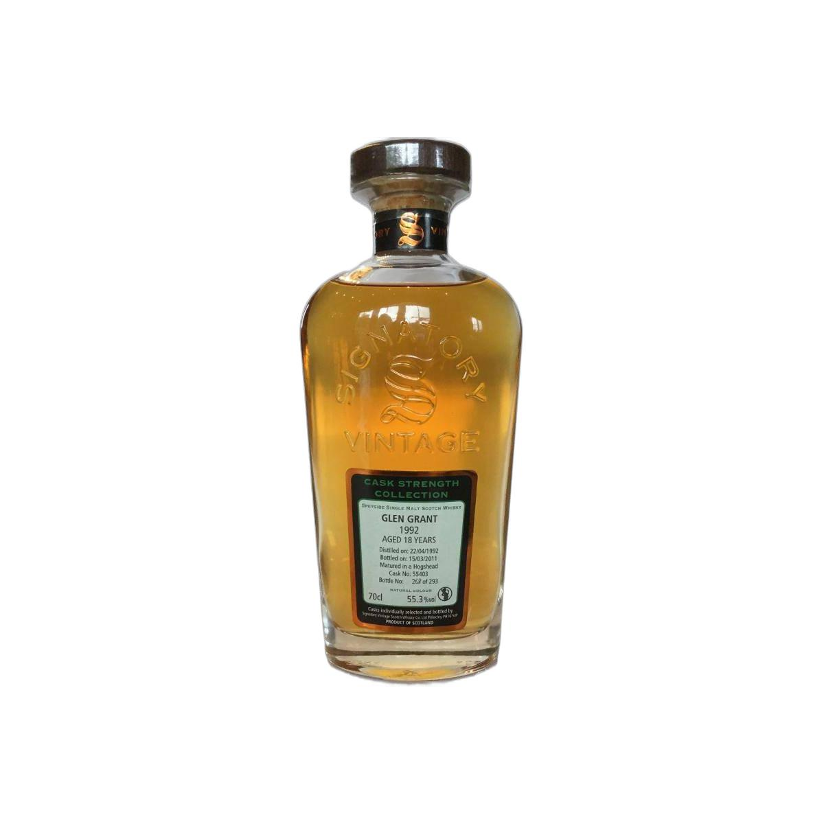 Glen Grant Cask Strength Collection 1992 18 Years Single Malt Whisky