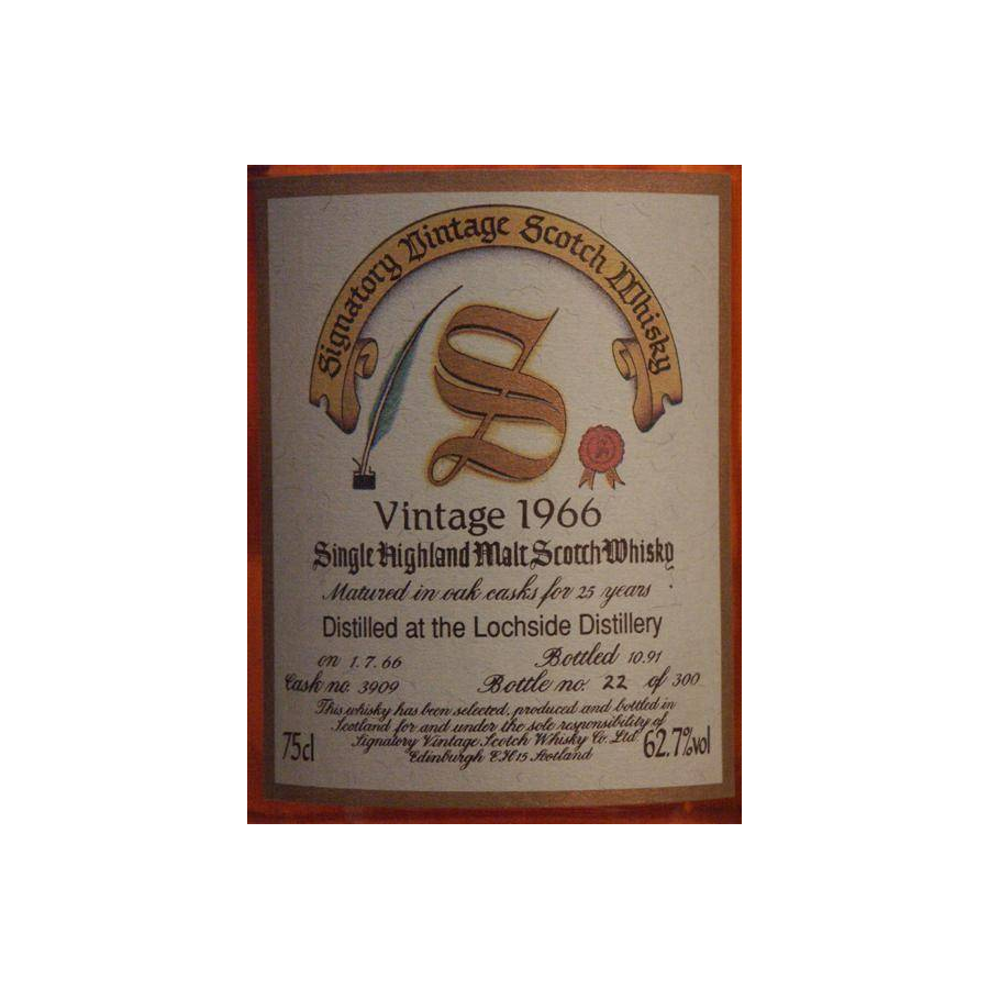 Lochside Vintage Collection - Dumpy 1966 25 Years Single Malt Whisky 2