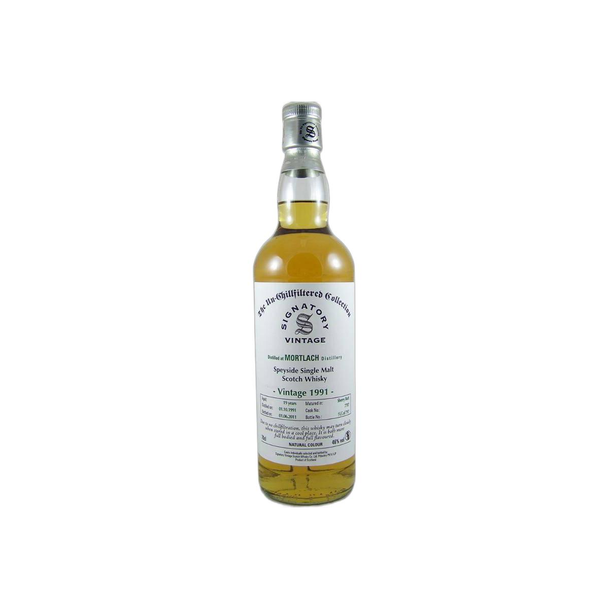 Mortlach The Un-Chillfiltered Collection 1991 19 Years Single Malt Whisky
