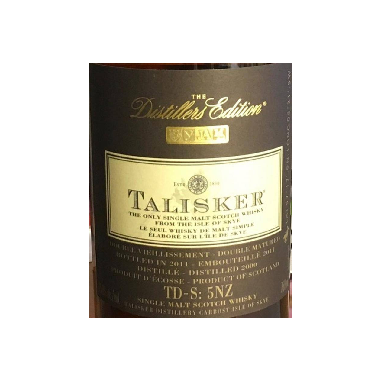 Talisker The Distillers Edition 2000 11 Years Single Malt Whisky 2