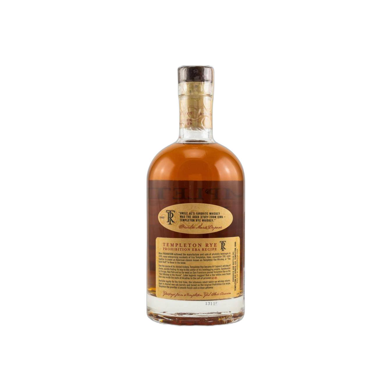 Templeton Small Batch Rye Whisky 2