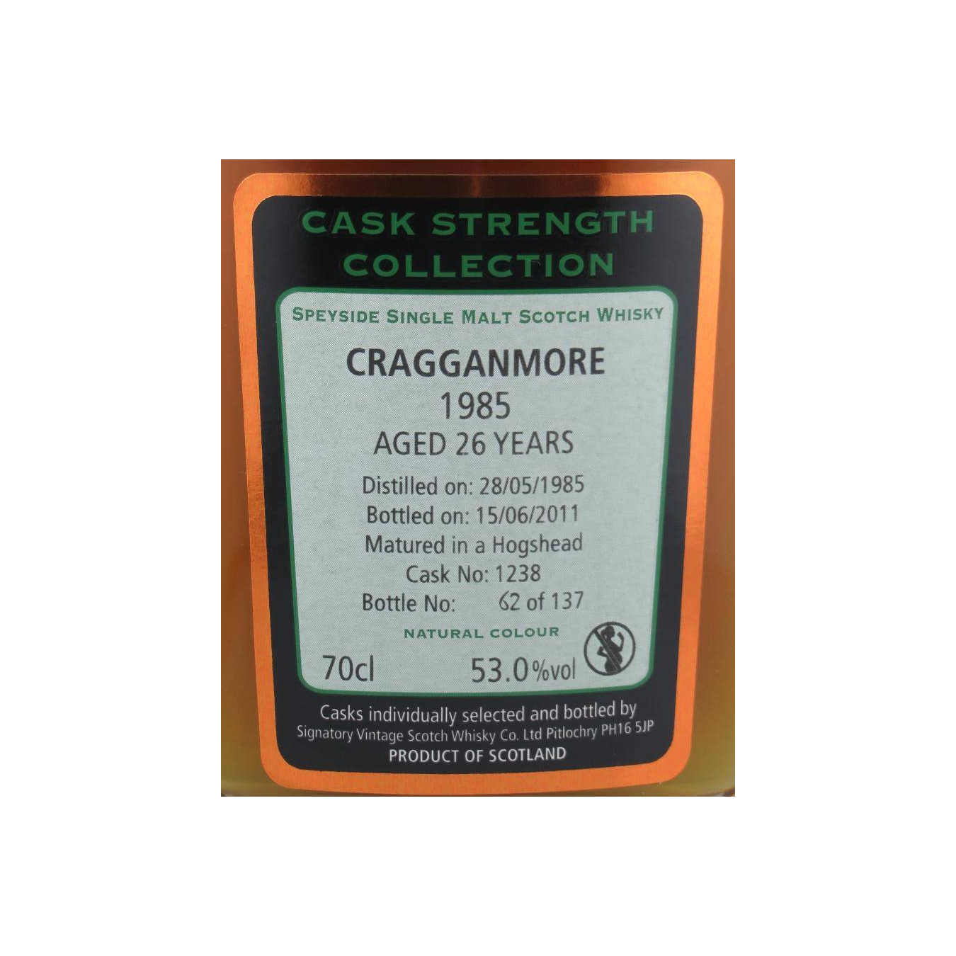 Cragganmore Cask Strength Collection 1985 26 Years Single Malt Whisky 3