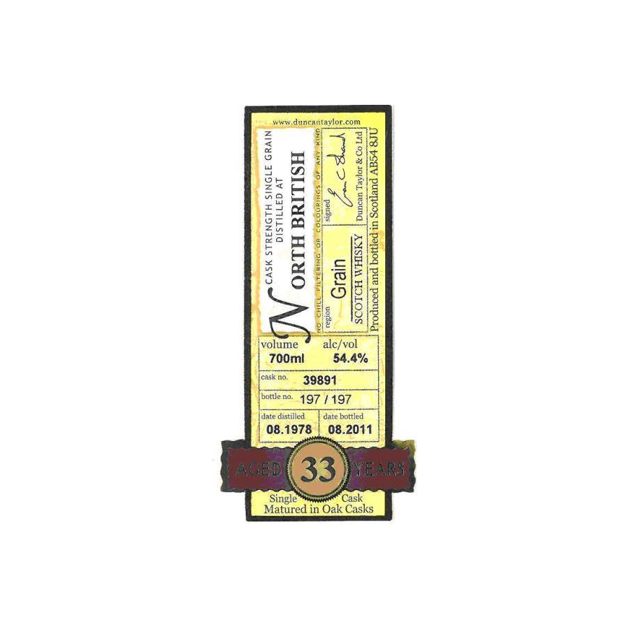 North British Rare Auld 1978 33 Years Single Grain Whisky 2