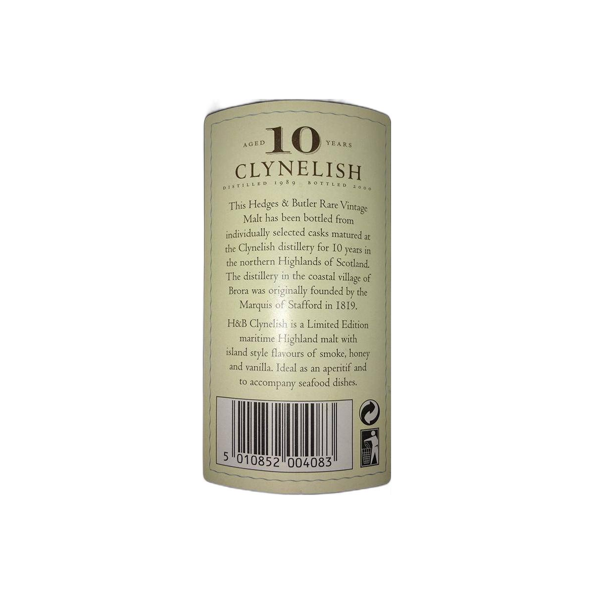 Clynelish 1989 10 Years Single Malt Whisky 2
