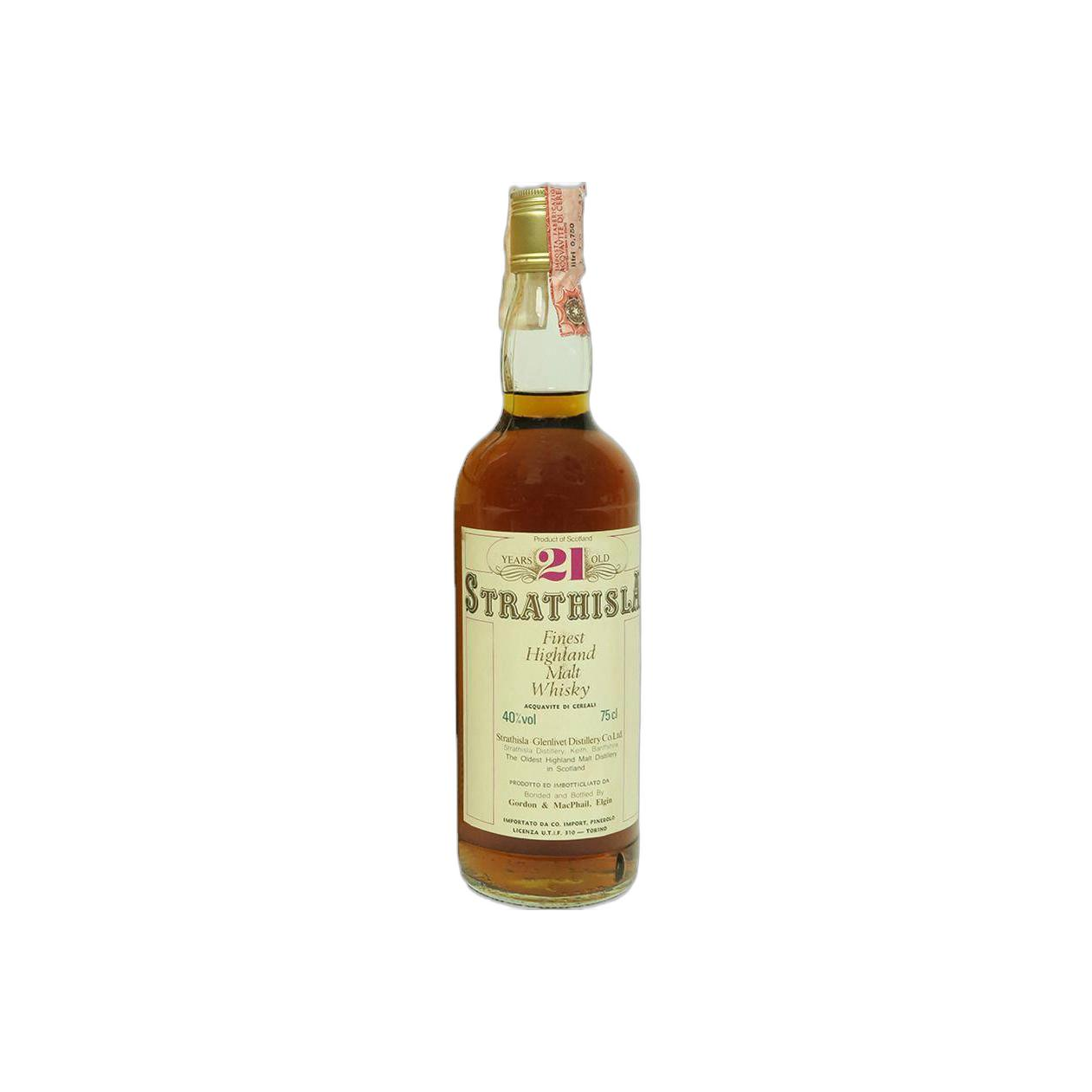 Strathisla 21 Years Single Malt Whisky