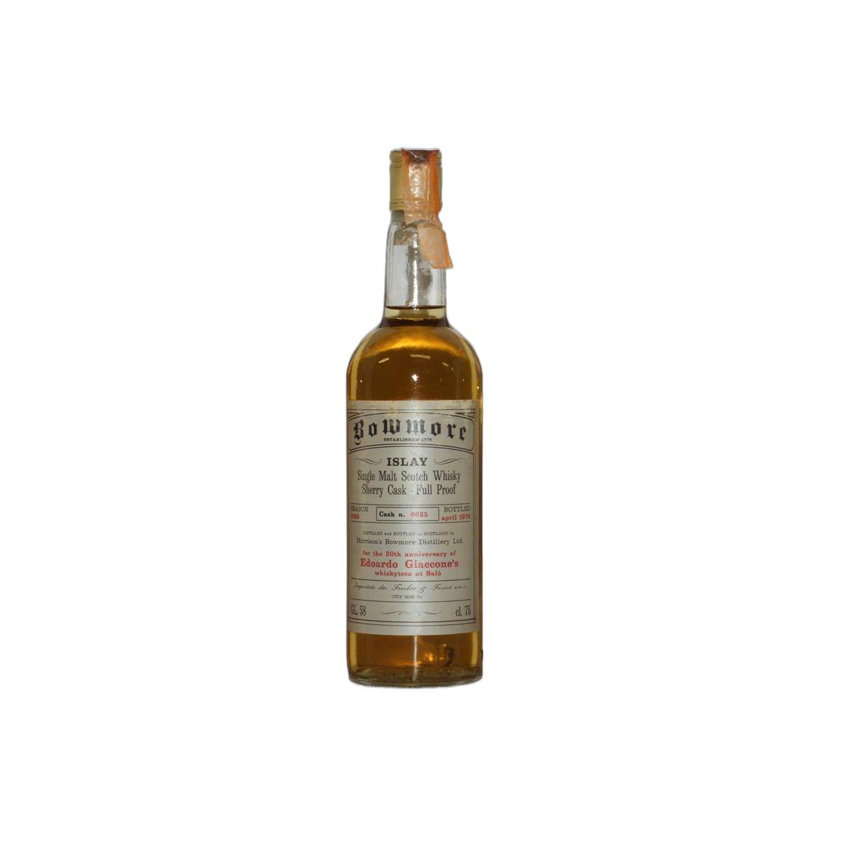 Bowmore 1969 8 Years Single Malt Whisky