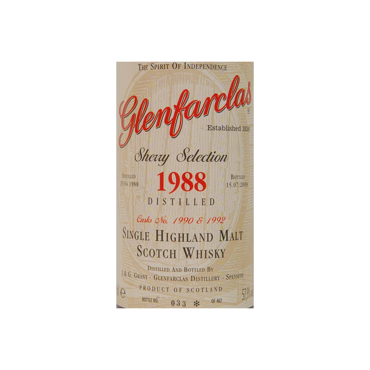 Glenfarclas 1988 20 Years Single Malt Whisky 2