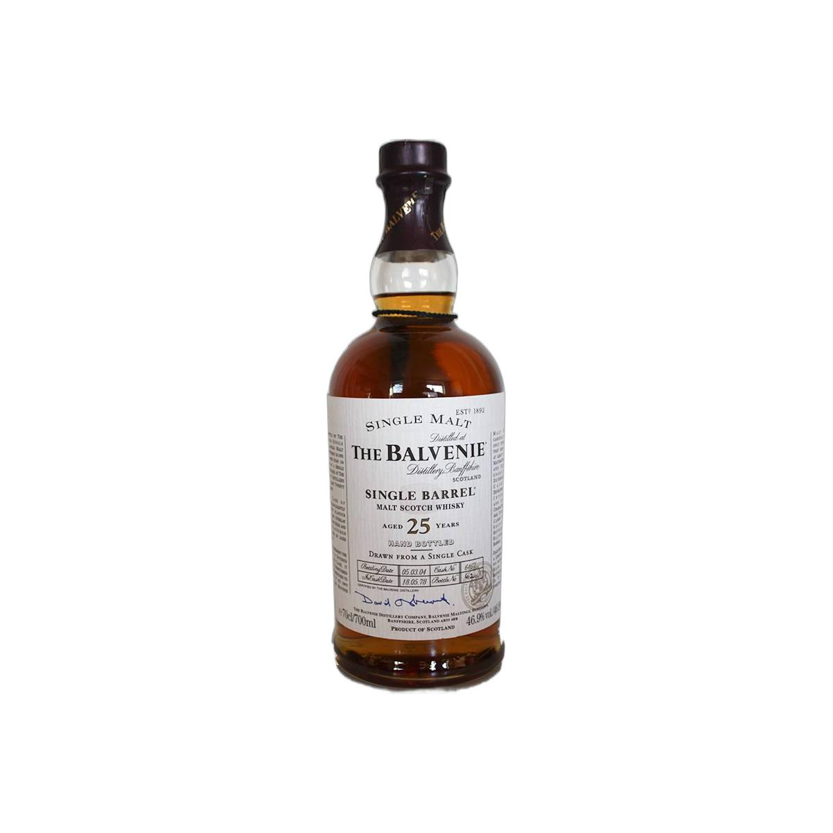 The Balvenie Single Cask 1978 25 Years Single Malt Whisky