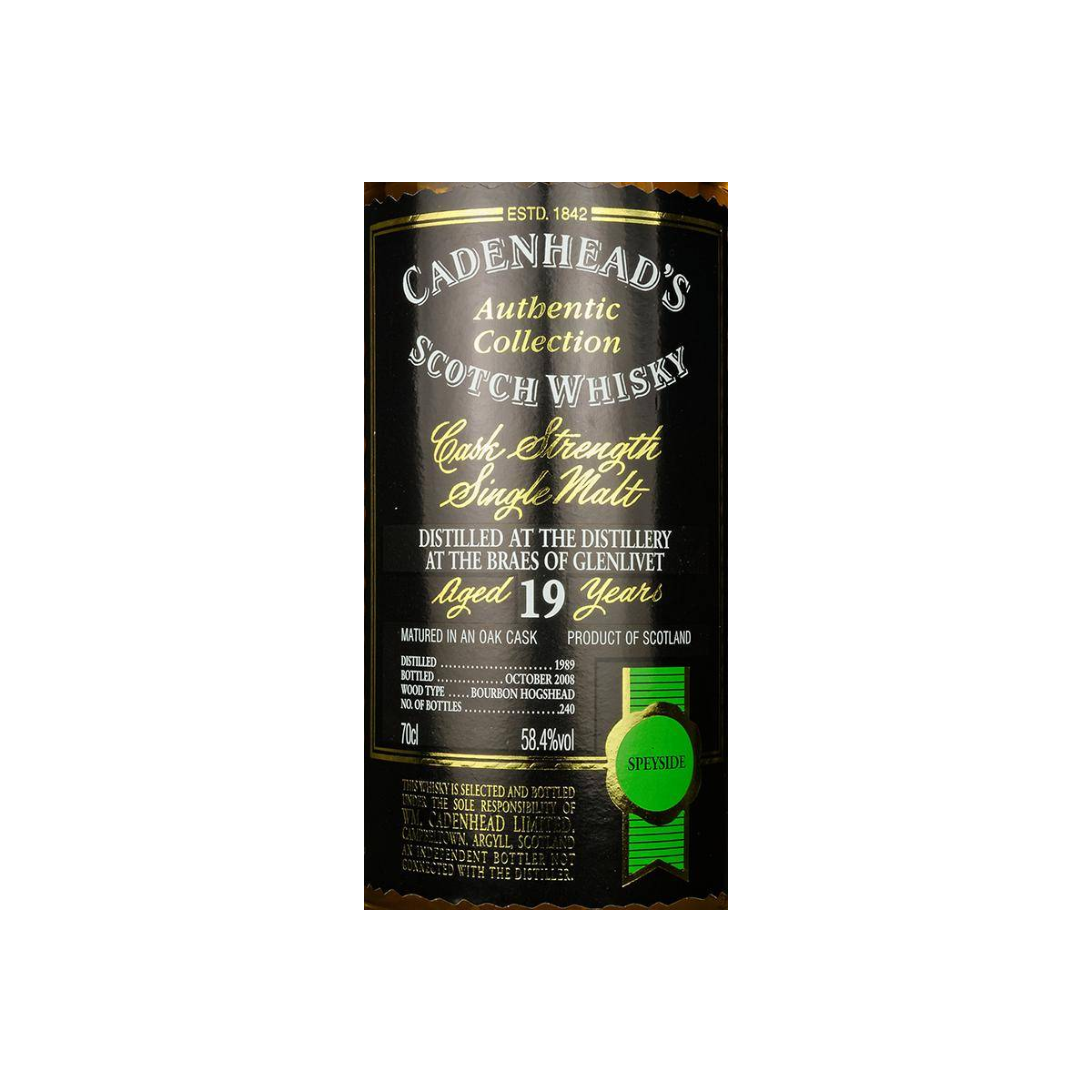 Cadenhead Authentic Collection 1989 19 Years Single Malt Whisky 2