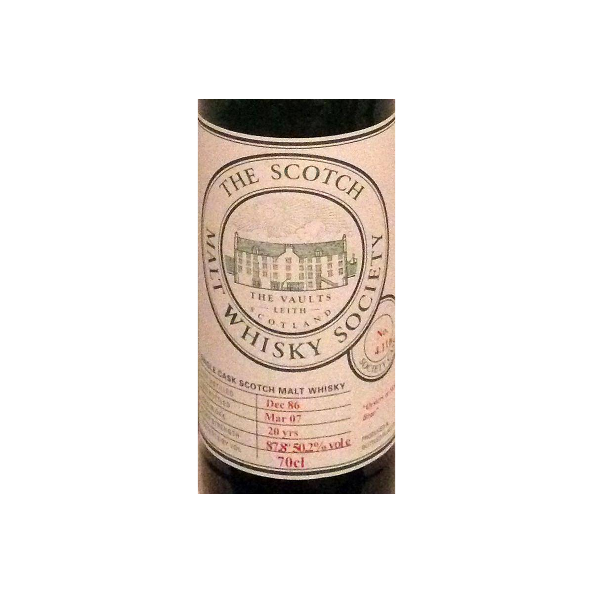 The Scotch Malt Whisky Society 1986 20 Years Single Malt Whisky 2